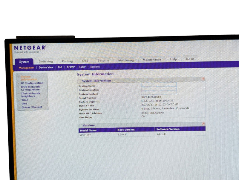 NETGEAR ProSafe 16-Port Gigabit PoE Smart Switch GS516TP with PoE Powered  -