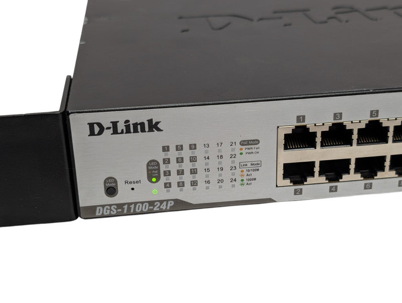 D'Link DGS-1100-24P 24-Port Gigabit PoE Smart Web Managed Switch -