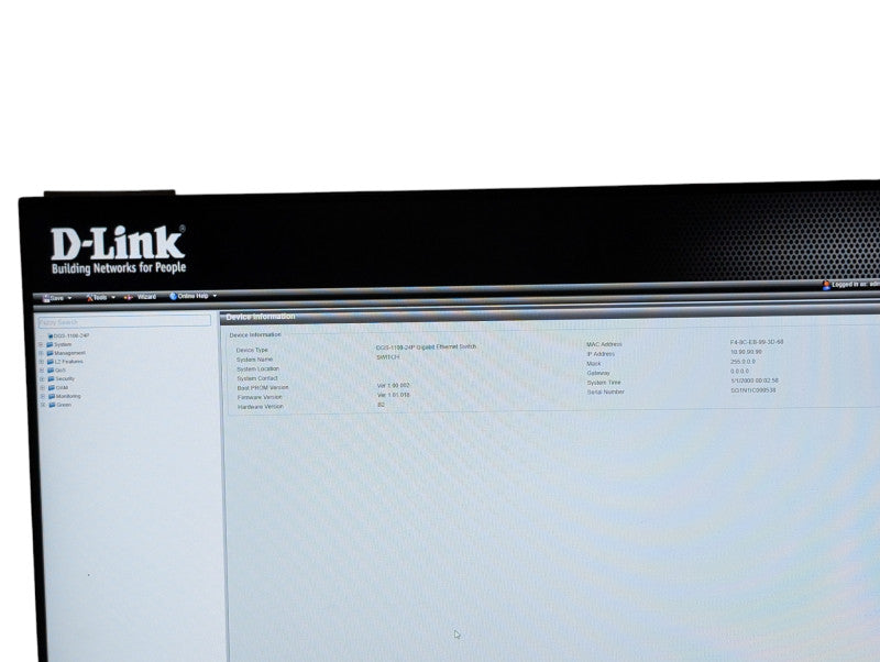 D'Link DGS-1100-24P 24-Port Gigabit PoE Smart Web Managed Switch -