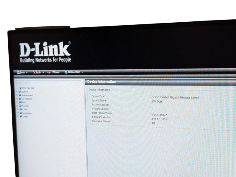 D'Link DGS-1100-24P 24-Port Gigabit PoE Smart Web Managed Switch -