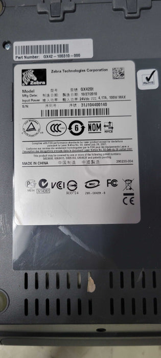 Zebra GK420t Thermal Label Printers, READ _