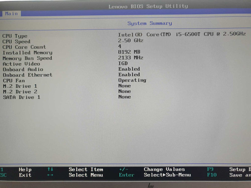 Lenovo ThinkCentre M710q | i5-6500T @ 2.5GHz | 8GB DDR4 | No HDD/OS