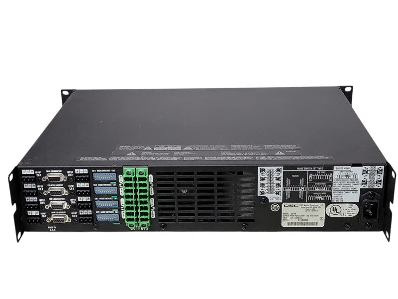 QSC CX168 130 W 8-Channel Power Amplifier, READ _
