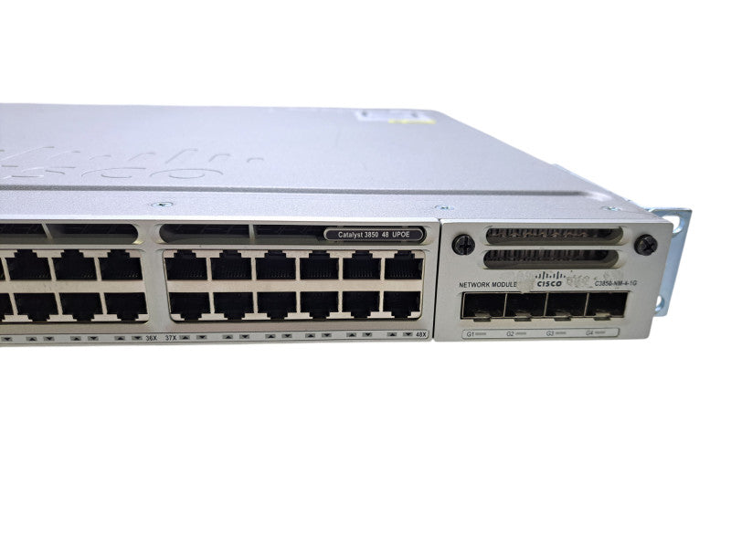 Cisco WS-C3850-48U-S V05 | 48-Port Gigabit UPOE, 4x SFP Switch w/ 2x 715WAC