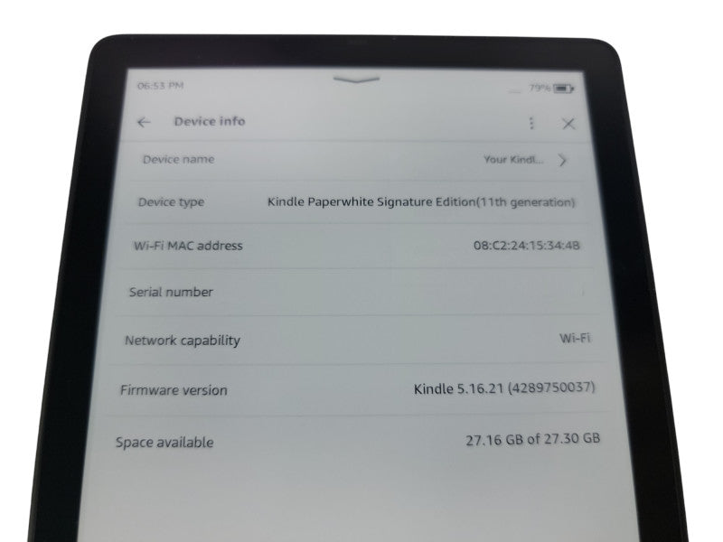 Amazon Kindle Paperwhite Sign Edition 11th Gen 32GB WiFi 6.8" Black (