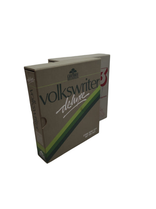 Vintage. Volkswriter Software and L0tus 1-2-3 Spreadsheet Graphics.