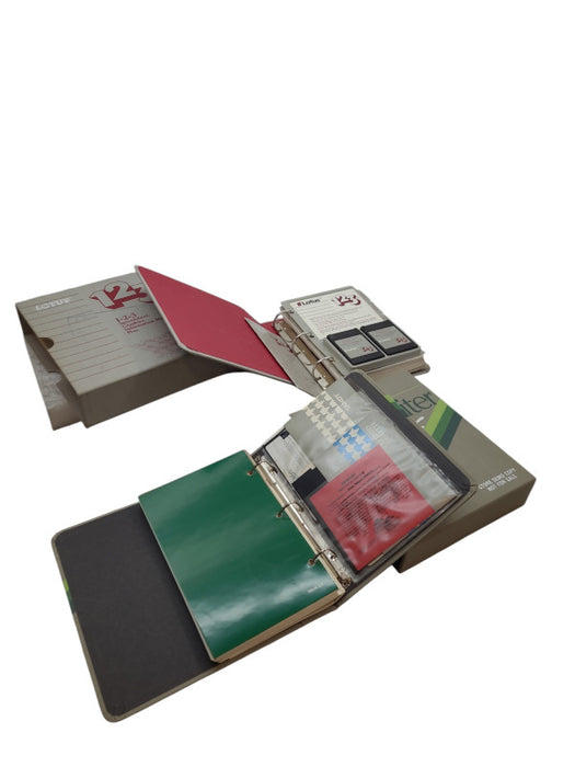 Vintage. Volkswriter Software and L0tus 1-2-3 Spreadsheet Graphics.