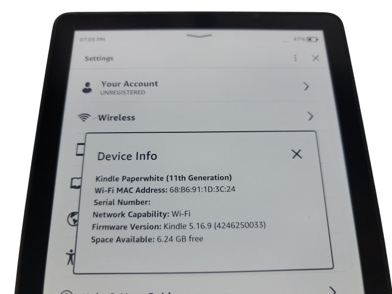 Amazon Kindle Paperwhite - 8GB - Black  (