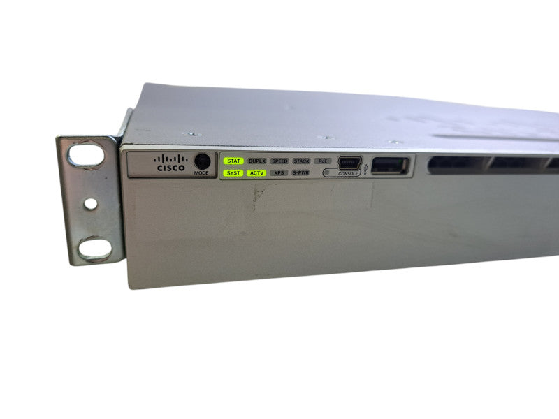 Cisco WS-C3850-24P-S V08 | 24-Port Gigabit PoE+, 4x SFP Switch w/ 2x 715WAC