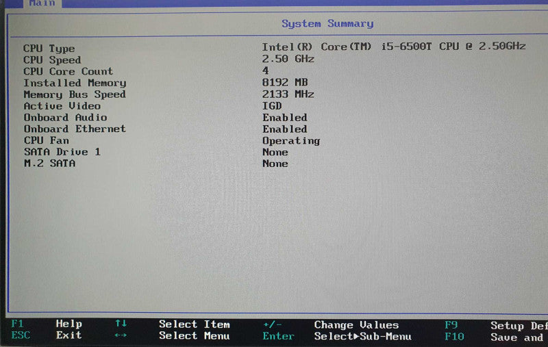 Lenovo ThinkCentre M700 USFF | i5-6500T @ 2.5GHz | 8GB DDR4 | No HDD/OS