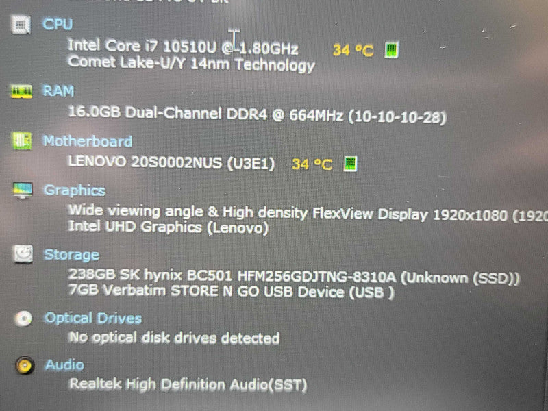 Lenovo ThinkPad T14| i7-10510U| 16GB DDR4| 256GB SSD  β Lap200