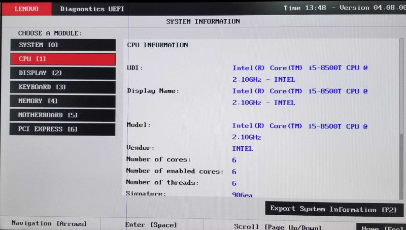 Lenovo ThinkCentre M720q USFF | Core i5-8500T | 16GB DDR4 | No HDD |