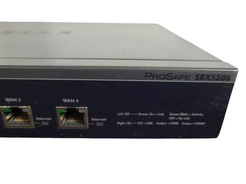 Netgear SRX5308 ProSafe Gigabit Quad WAN SSL VPN Firewall !