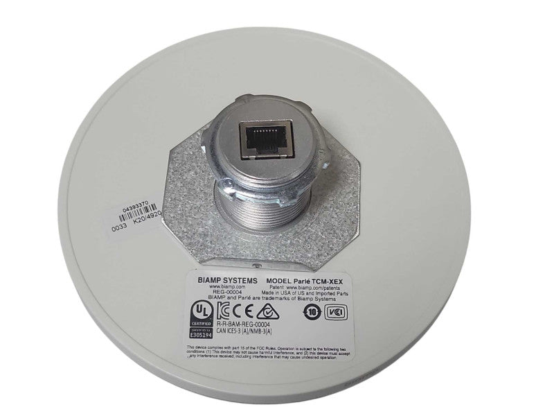 Biamp Parle TCM-XEX Low Profile Beamtracking Ceiling Microphone only _