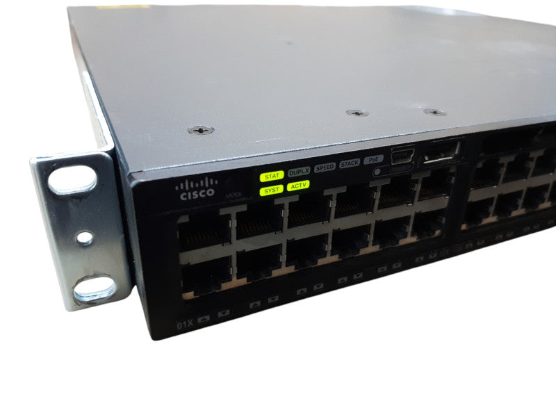 CISCO Catalyst 3650, WS-C3650-48PS, 48-Port Switch Rackmounts, READ