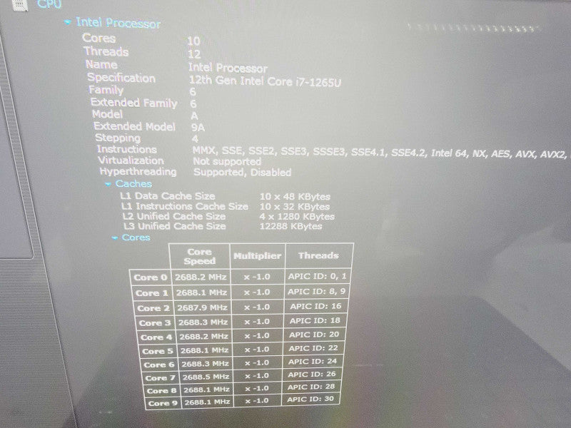 Microsoft Surface Pro 9 10-Core i7-1265U @ 2.6GHz 32GB RAM 1TB SSD ( Lap200