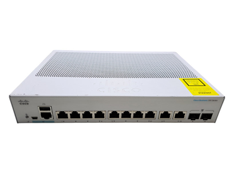 Cisco CBS350-8T-E-2G V02 | 8-Port Gigabit Ethernet Managed Switch w/ 2x SFP
