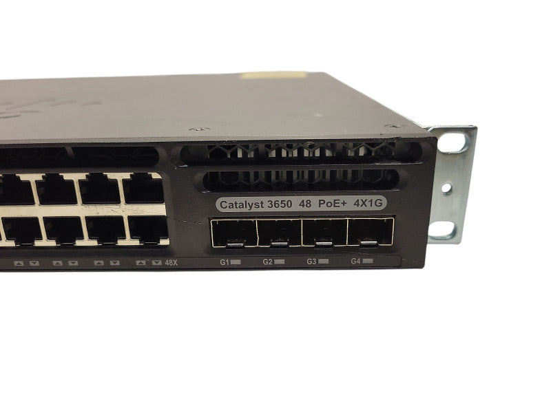 Cisco WS-C3650-48PS-S | 48-Port Gigabit PoE+, 4x SFP Switch | 1x 640W PSU Q$
