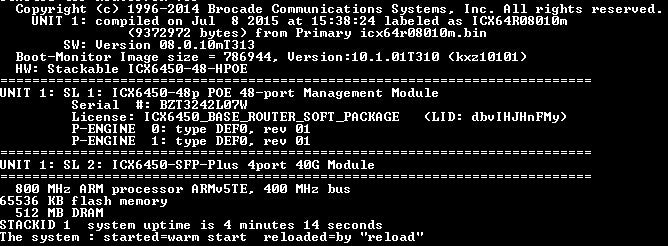 Brocade ICX6450-48 ICX 6450-48p Ethernet Switch, 48-Port Gigabit, 4-Port SFP+ !