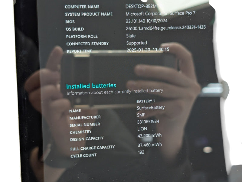 Surface Pro 7 Intel Core i7-1065G7 16GB RAM 256GB Storage 1866 Please READ  - Lap200