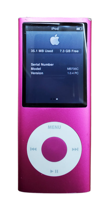 Apple iPod Nano 4th Generations - Pink | MB735C | A1285 | 8GB