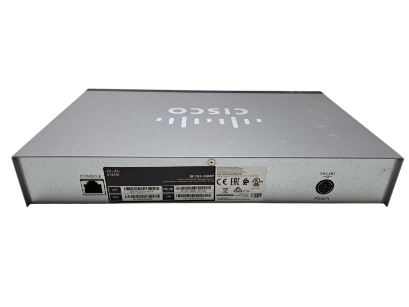 Cisco SF352-08MP-K9 V02 | 8-Port 10/100 PoE Switch w/ 2x Gigabit Copper/SFP