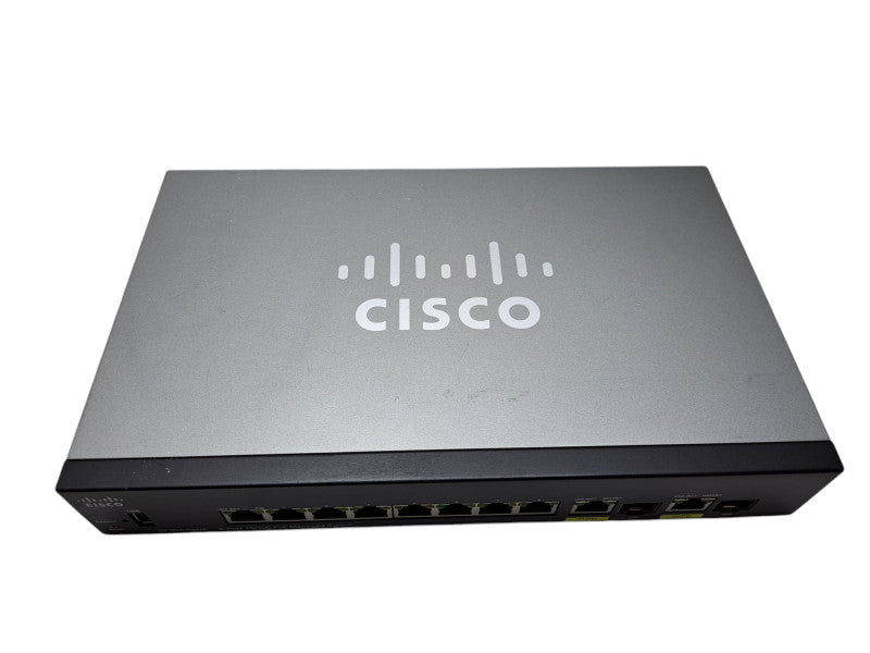 Cisco SF352-08MP-K9 V02 | 8-Port 10/100 PoE Switch w/ 2x Gigabit Copper/SFP