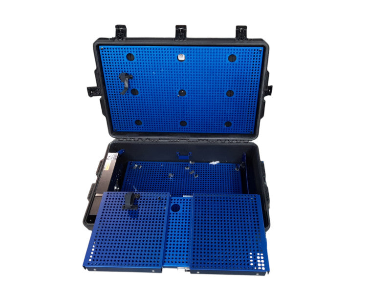 Industrial Rugged Mobile/Travel Enclosure, 1U+Cover, HDMI, RJ45, w/6-port PDU