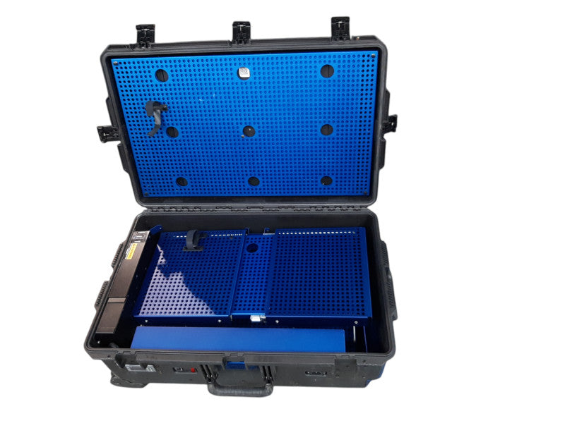 Industrial Rugged Mobile/Travel Enclosure, 1U+Cover, HDMI, RJ45, w/6-port PDU