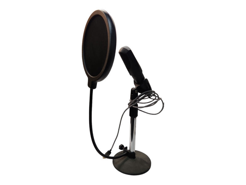 Q3B Condenser Microphone & Desktop Microphone Stand With POP Filter