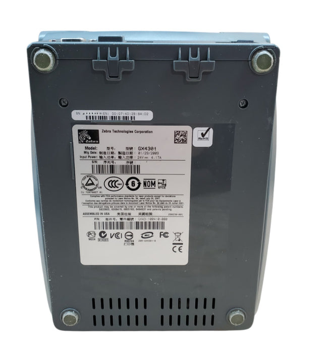 Zebra GX430t Thermal Transfer label Printer | GX43-100410-000
