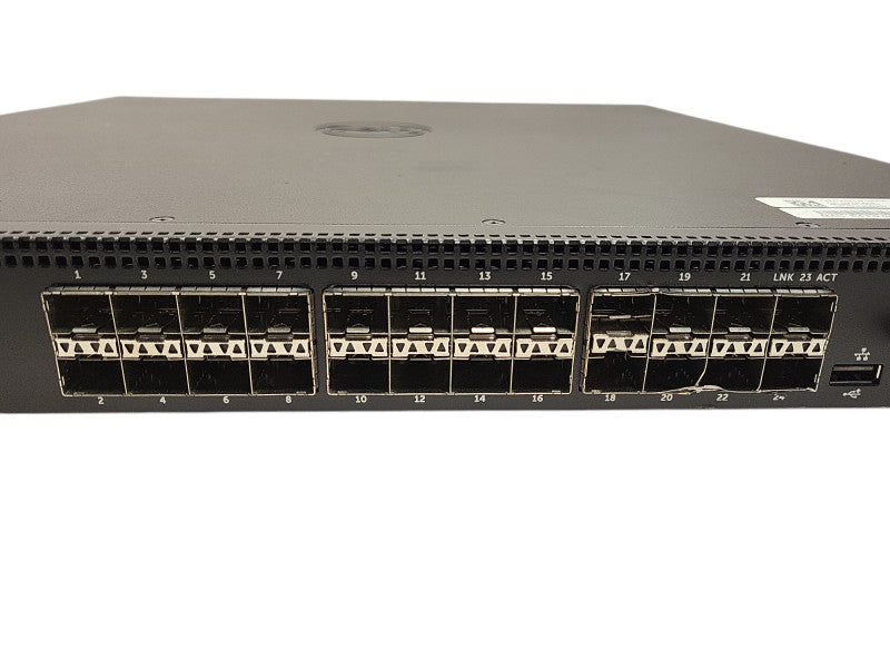 Dell N4032F 24-Port 10GbE Network Switch w/ Cosmetic Damage + Dual PWR READ $