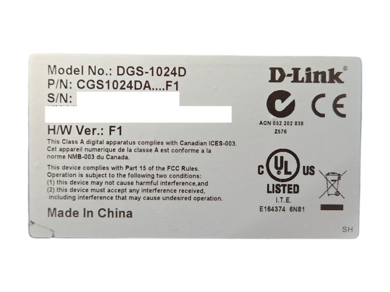 D-Link DGS-1024D 24-Port Gigabit Unmanaged Ethernet Switch Q