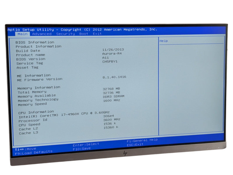 Alinware Aurora R4 Intel Core i7-4960X 32GB RAM GTX 690 500GB SSD -