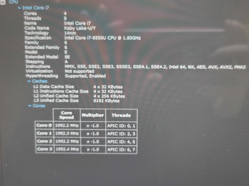 Lenovo ThinkPad X1 Yoga Gen 3| i7-8550U| 8GB RAM| 256GB SSD  Qβ Lap200
