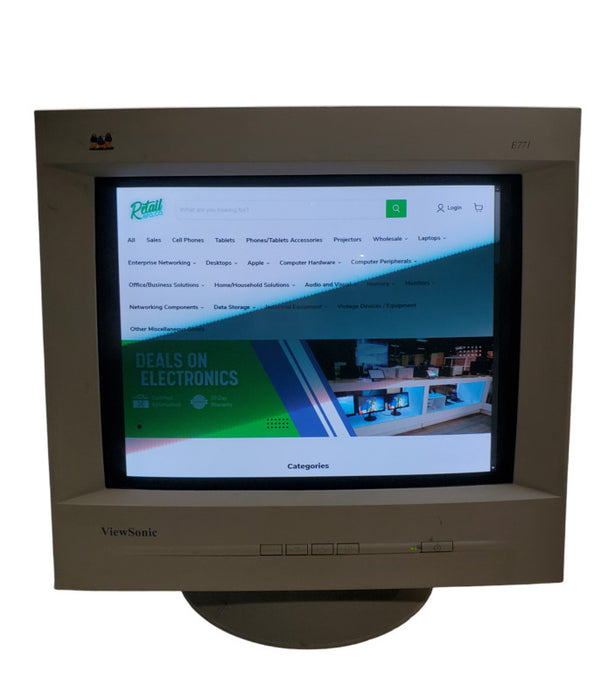 Viewsonic E771 | 17" CRT VGA Color Monitor | VCDTS21532