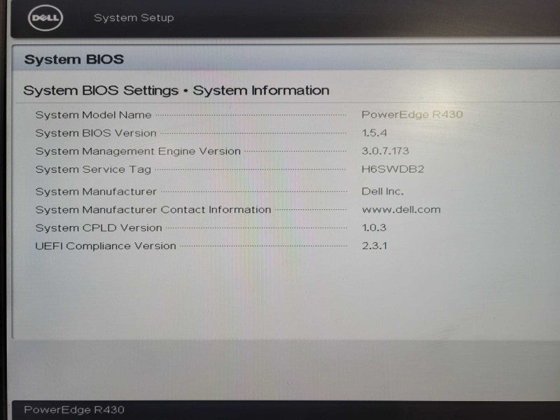 Dell R430 1U 8x 2.5", Xeon E5-2623 v3 @ 3.00GHz, 48GB DDR4, H730 Mini !