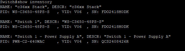 Cisco Catalyst 3650 48 PoE+ 4X1G Q