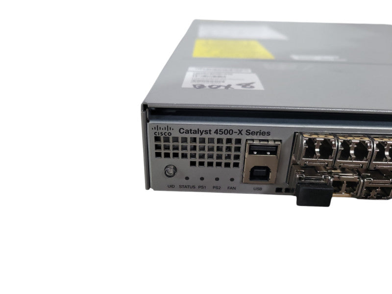 Cisco WS-C4500X-16SFP+, 16-Port 10GE IP Base SFP+ Switch, 2x PSU, READ !