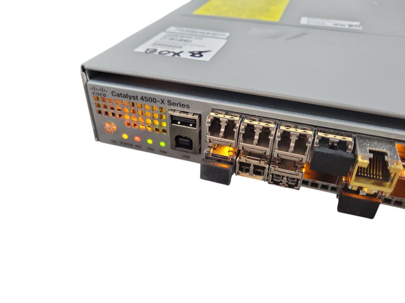 Cisco WS-C4500X-16SFP+, 16-Port 10GE IP Base SFP+ Switch, 2x PSU, READ !