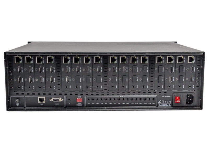WyreStorm MX-1616-PP-POH Modular 16x16 1080P Matrix Switcher with PoH -