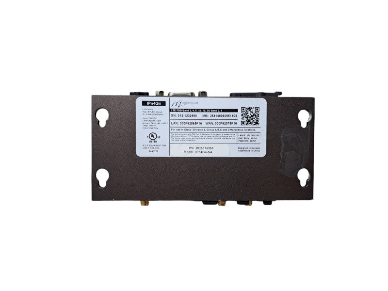Microhard Cellular Modem IPn4Gii-NA - 4G/LTE Dual SIM, Dual Ethernet, USB Q