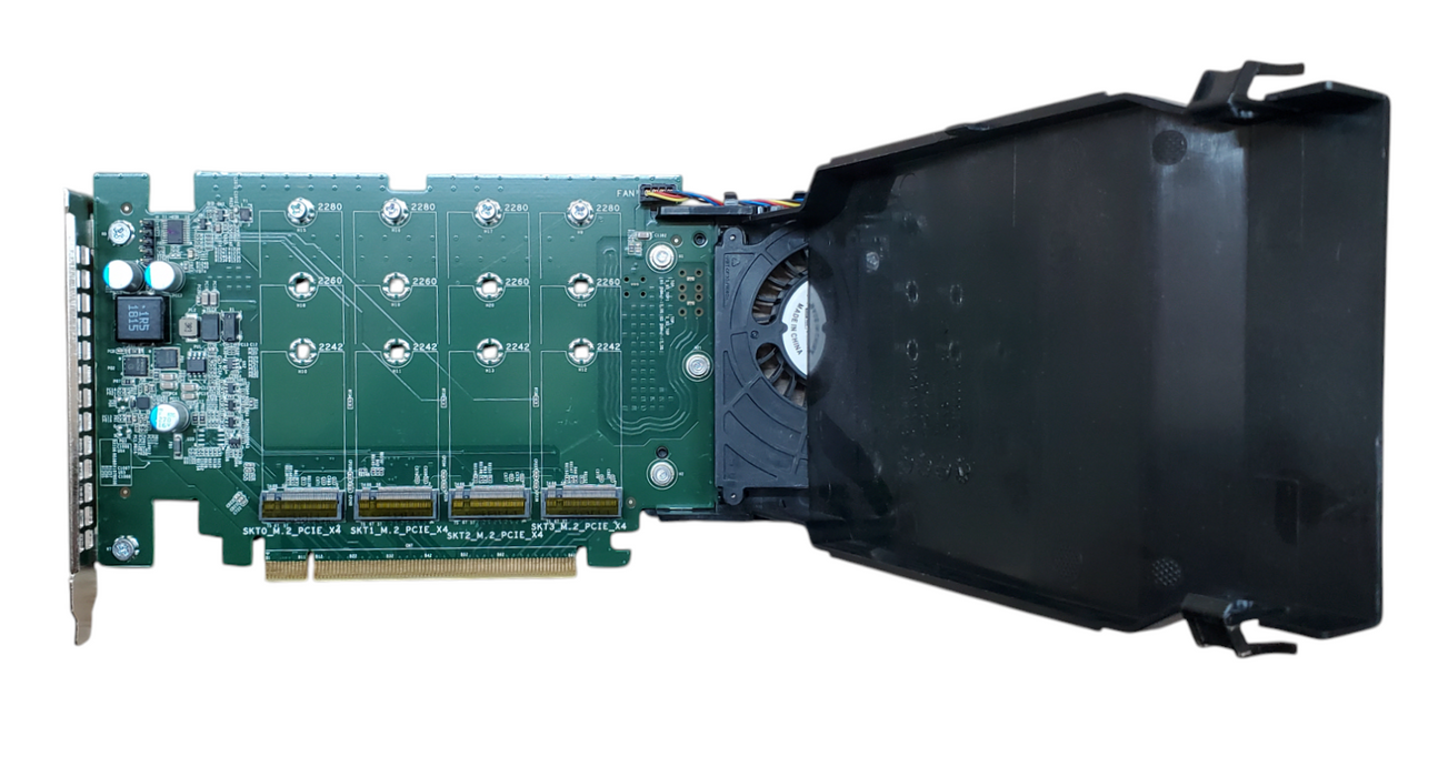 Dell DPWC400 Quad M.2 PCIe Solid State Drive Adapter Card - 06N9RH Q