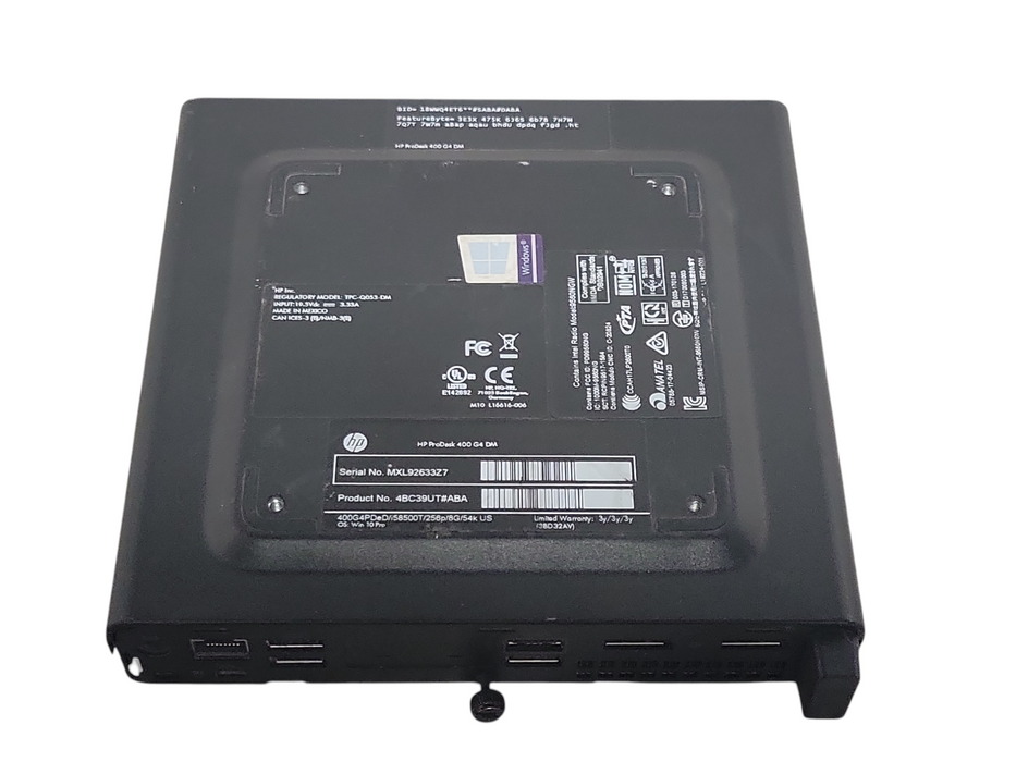 HP ProDesk 400 G4 USFF i5-8500T 8GB RAM 256GB nVME, with AC, READ _