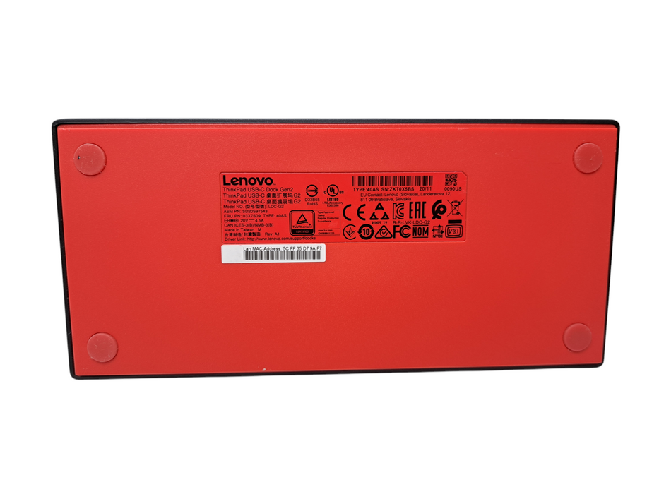 Lenovo ThinkPad USB-C Dock Gen 2 LDC-G2 40AS w/ 90W Power Adapter )
