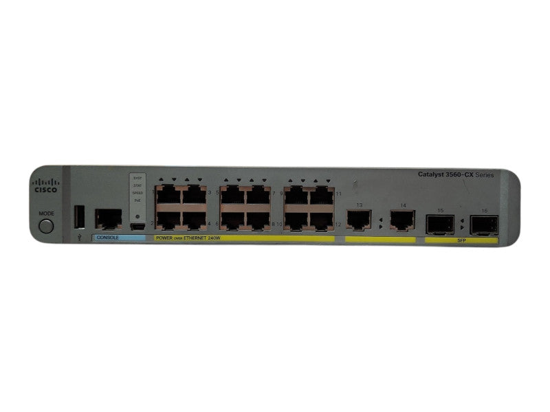 Cisco Catalyst WS-C3560CX-12PC-S 12-Port Ethernet Switch 3560-CX