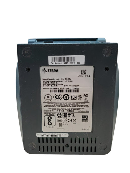 Zebra GK420d | GK42-202210-000 | Thermal Label Printer