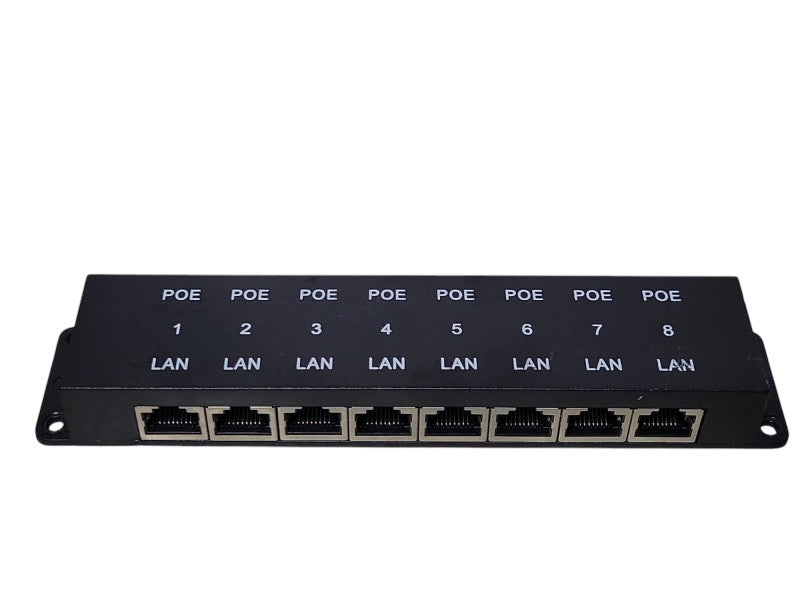 PoE Texas 8 Port 24V Passive PoE Injector (WS-POE-8-ENC), no Power adapter _