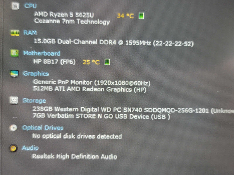 HP ProBook 455 G9| Ryzen 5 6525U| 16GB DDR4| 256GB SSD  Qβ Lap200