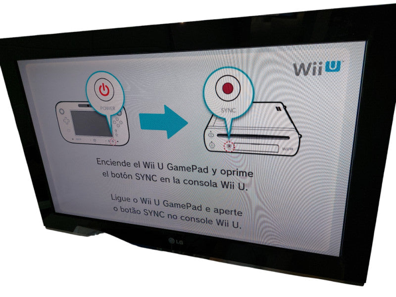 Nintendo Wii U 32GB Black Console & Handheld Set Screen Model:WUP-101 in Box =